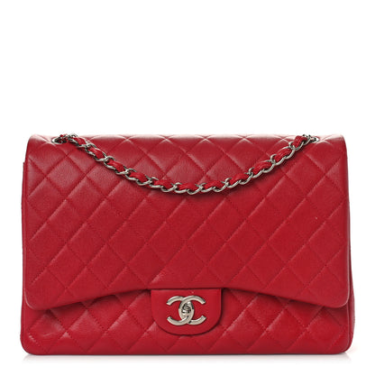 Chanel Caviar Quilted Maxi Double Flap Red 1 of 11