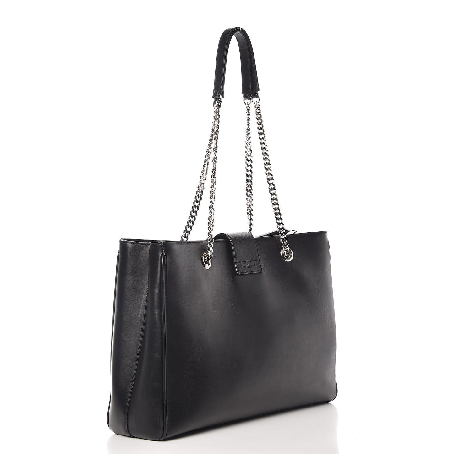 Calfskin Classic Monogram Shopping Bag Black