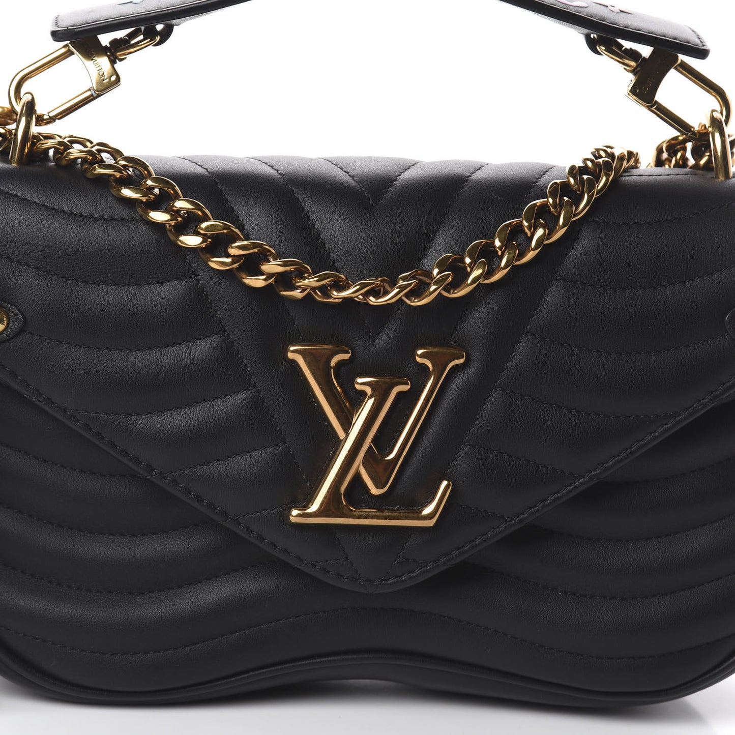 Calfskin New Wave Chain MM Black