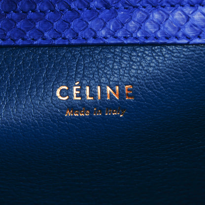 Celine Python Medium Phantom Luggage Bright Blue 6 of 7