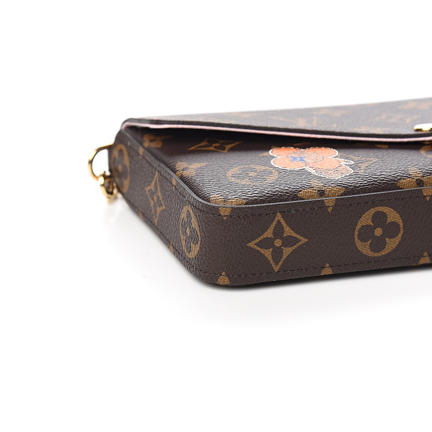 Monogram My LV World Tour Pochette Felicie Chain Wallet Rose Ballerine