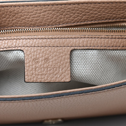 Gucci Pebbled Calfskin Medium Soho Flap Crossbody Camelia 6 of 10