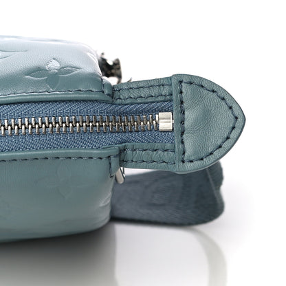 Louis Vuitton Lambskin Embossed Monogram Coussin PM Blue Glacier 12 of 12