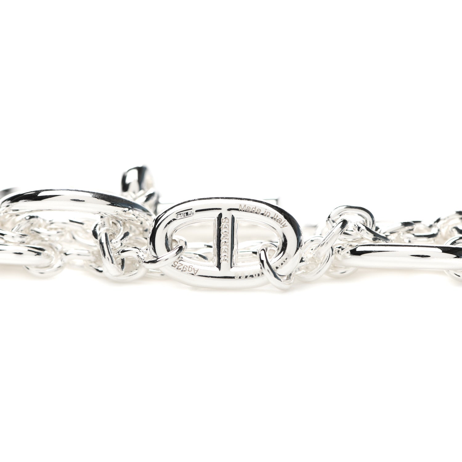 Hermes Sterling Silver Farandole Necklace 120 4 of 5