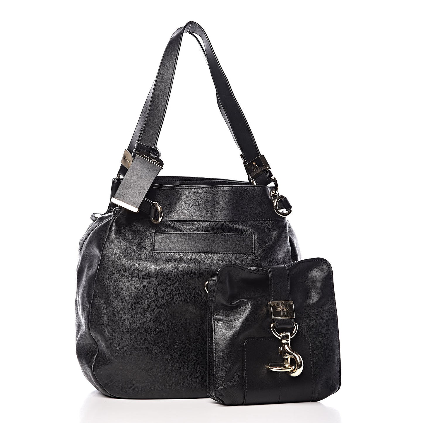 Calfskin Lois Shoulder Bag Black