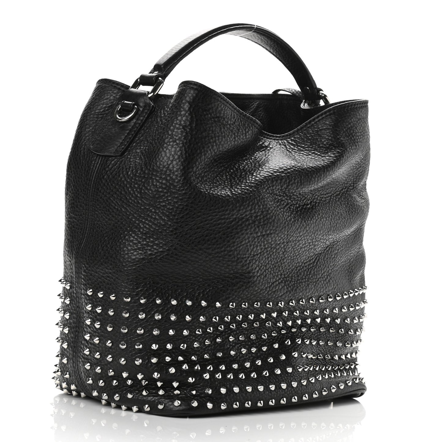 Calfskin Studded Medium Susanna Hobo Black