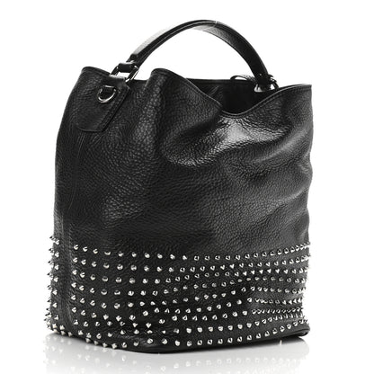 Burberry Calfskin Studded Medium Susanna Hobo Black 3 of 9