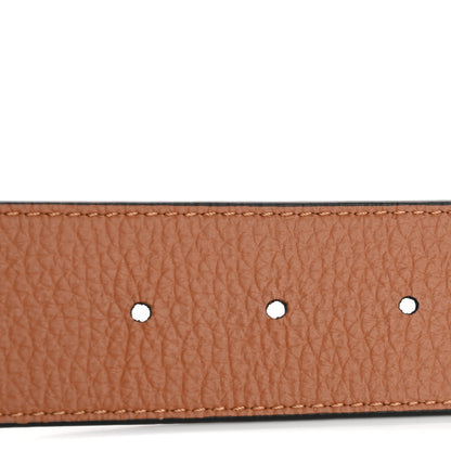Louis Vuitton Taurillon Calfskin 30mm LV Initiales Reversible Belt 110 44 Black 4 of 6