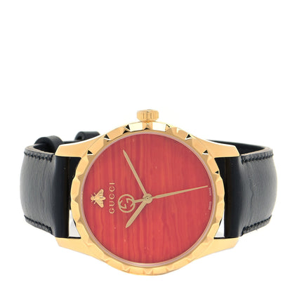 Gucci Stainless Steel Calfskin 38mm G-Timeless Quartz Watch Coral 2 of 5