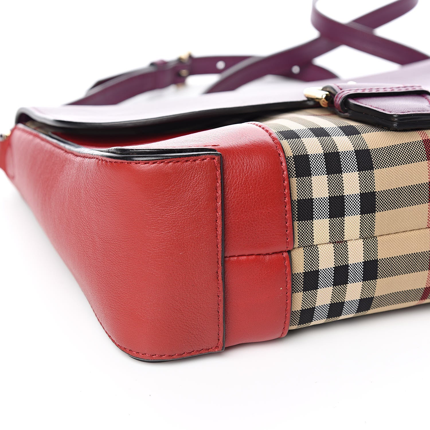 Burberry Horseferry Check Medium Dickens Crossbody Bag Purple 9 of 11