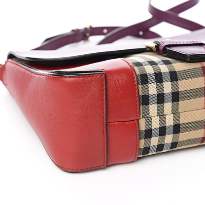 Burberry Horseferry Check Medium Dickens Crossbody Bag Purple 9 of 11