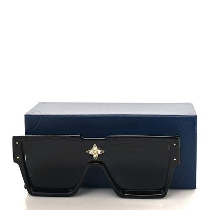 Louis Vuitton Acetate Swarovski Crystal Cyclone Sunglasses Z1578E Black 7 of 7