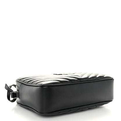 Saint Laurent Calfskin Matelasse Monogram Lou Camera Bag Black 4 of 10