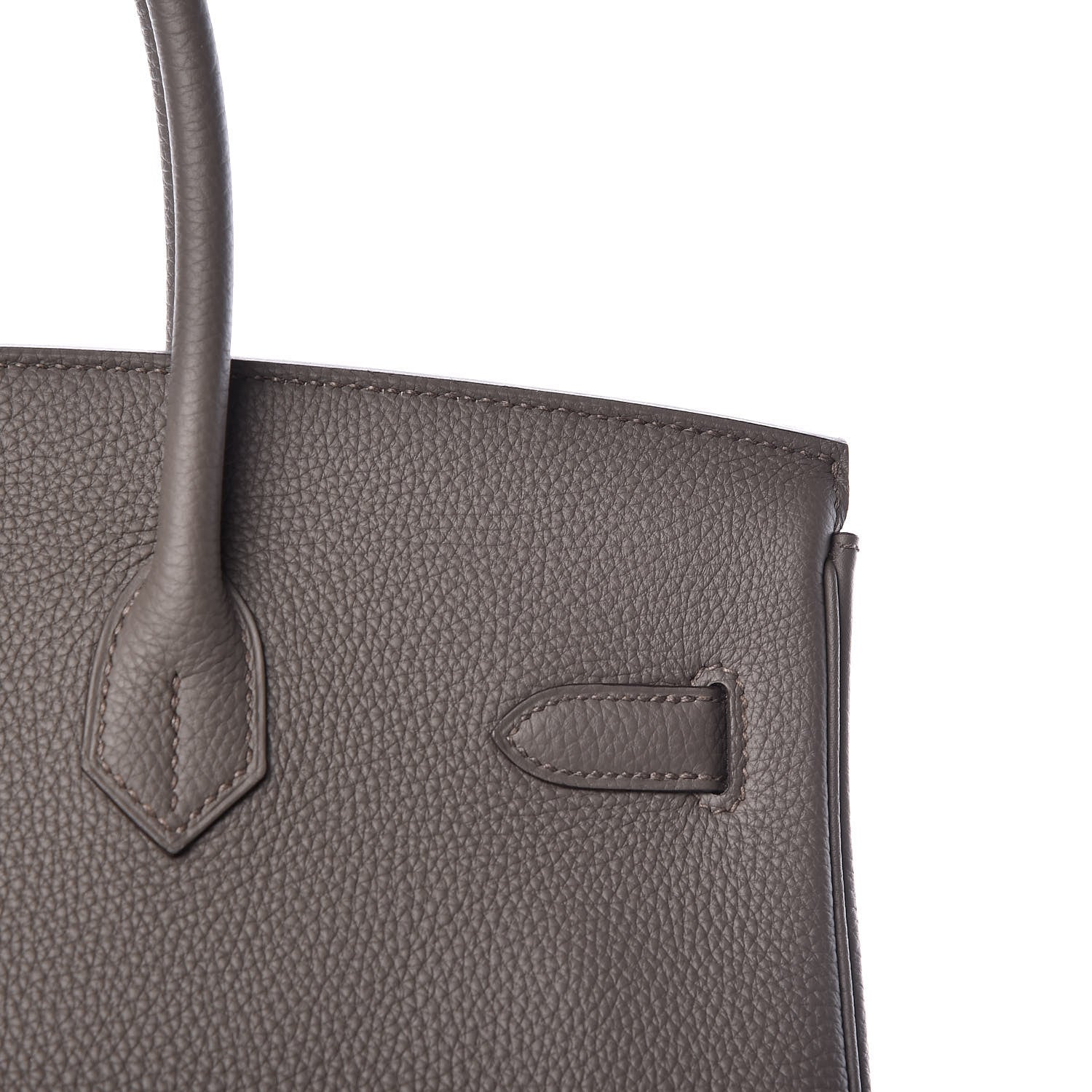 Hermes Togo Birkin 35 Etain 9 of 37