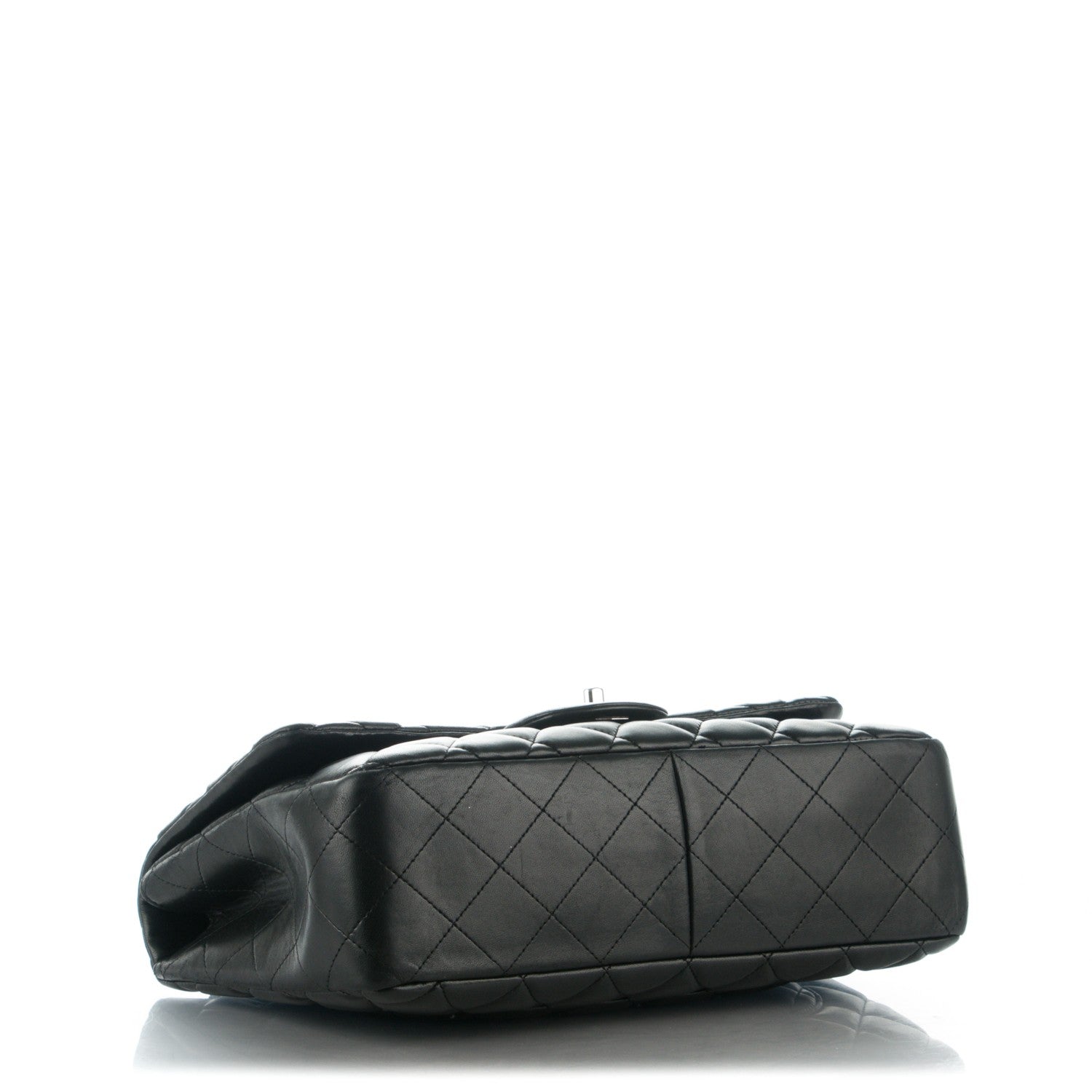 Chanel Lambskin Quilted Jumbo Single Flap Black 5 of 9