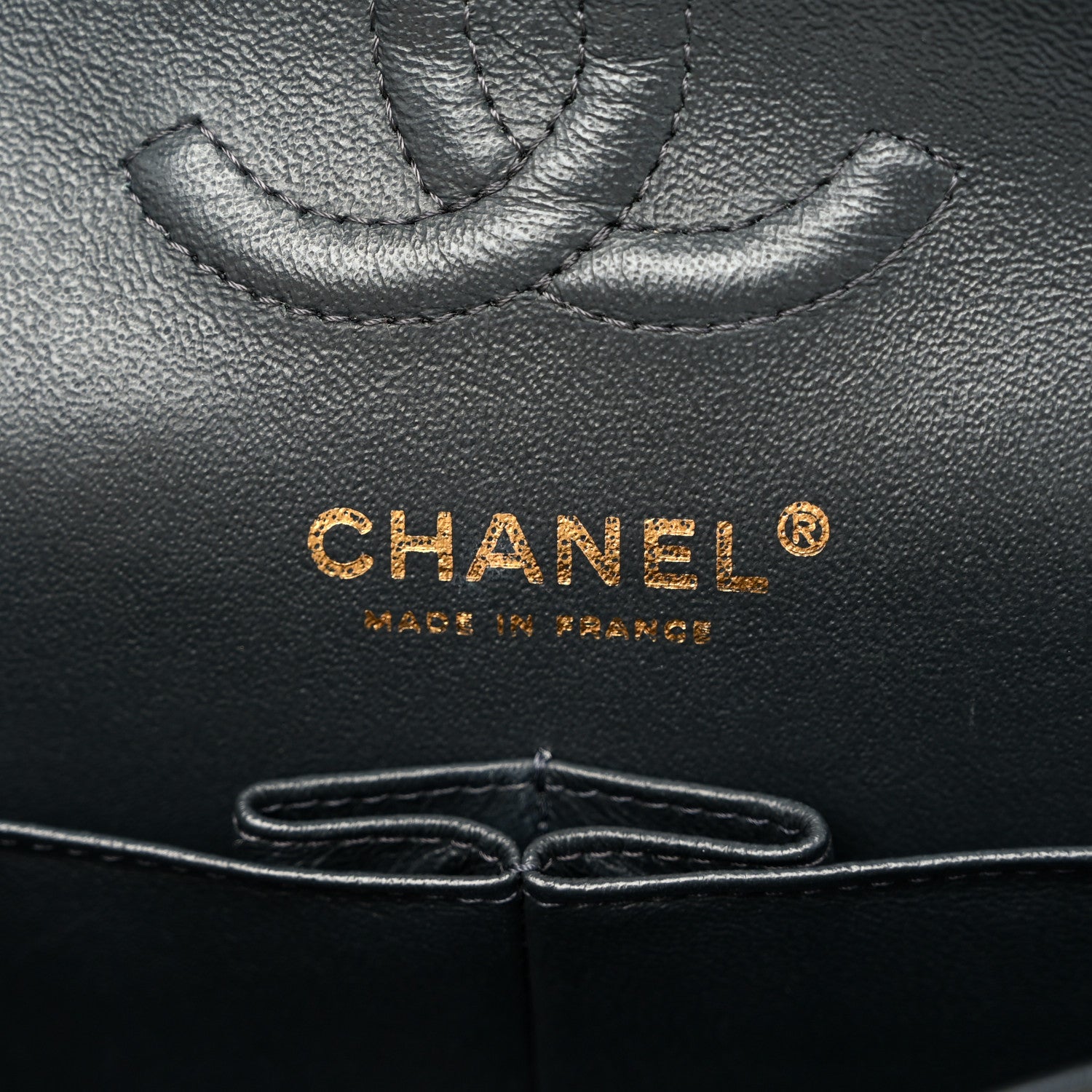 Chanel Caviar Quilted Small Double Flap Dark Grey 6 of 10