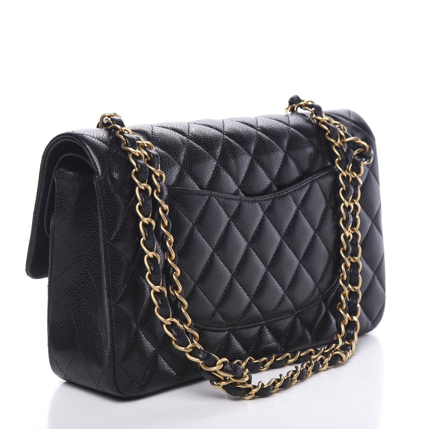 Chanel Caviar Quilted Medium Double Flap Black 2 of 10