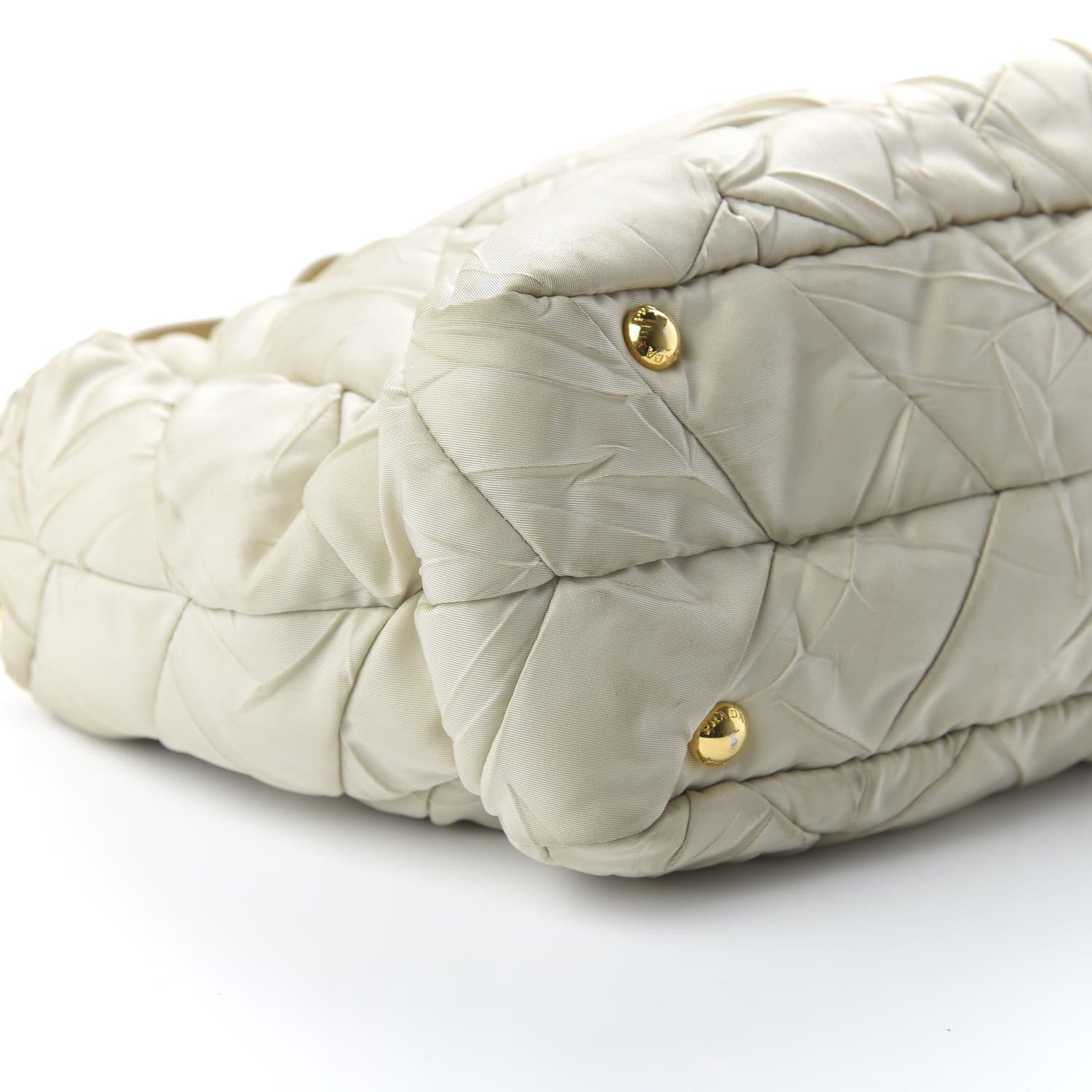 Prada Tessuto Nylon Chevron Quilted Shoulder Bag Lino 6 of 9