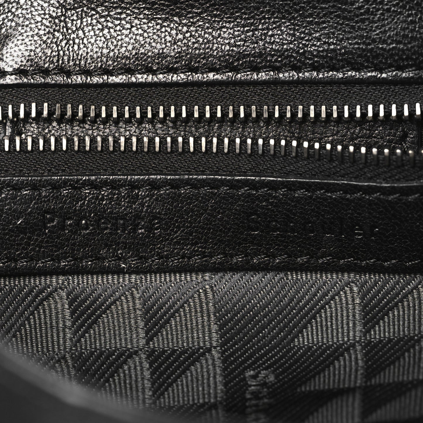 Lambskin Fringe PS1 Crossbody Pouch Black