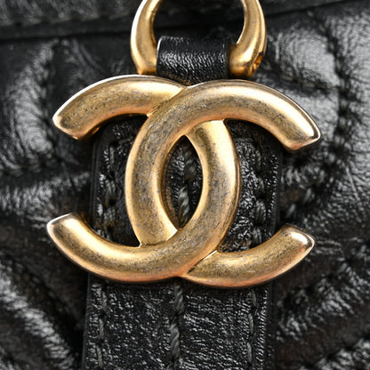 Chanel Aged Calfskin CC Quilted Small Gabrielle Hobo Black 12 of 12