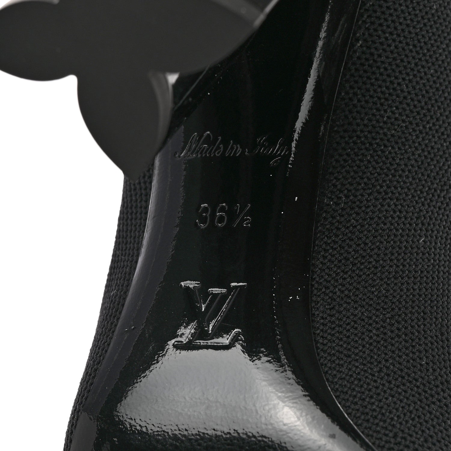 Louis Vuitton Stretch Fabric Silhouette Ankle Boots 36.5 Black 6 of 8