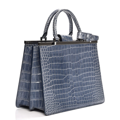 Louis Vuitton Crocodile Deesse MM Blue 3 of 8