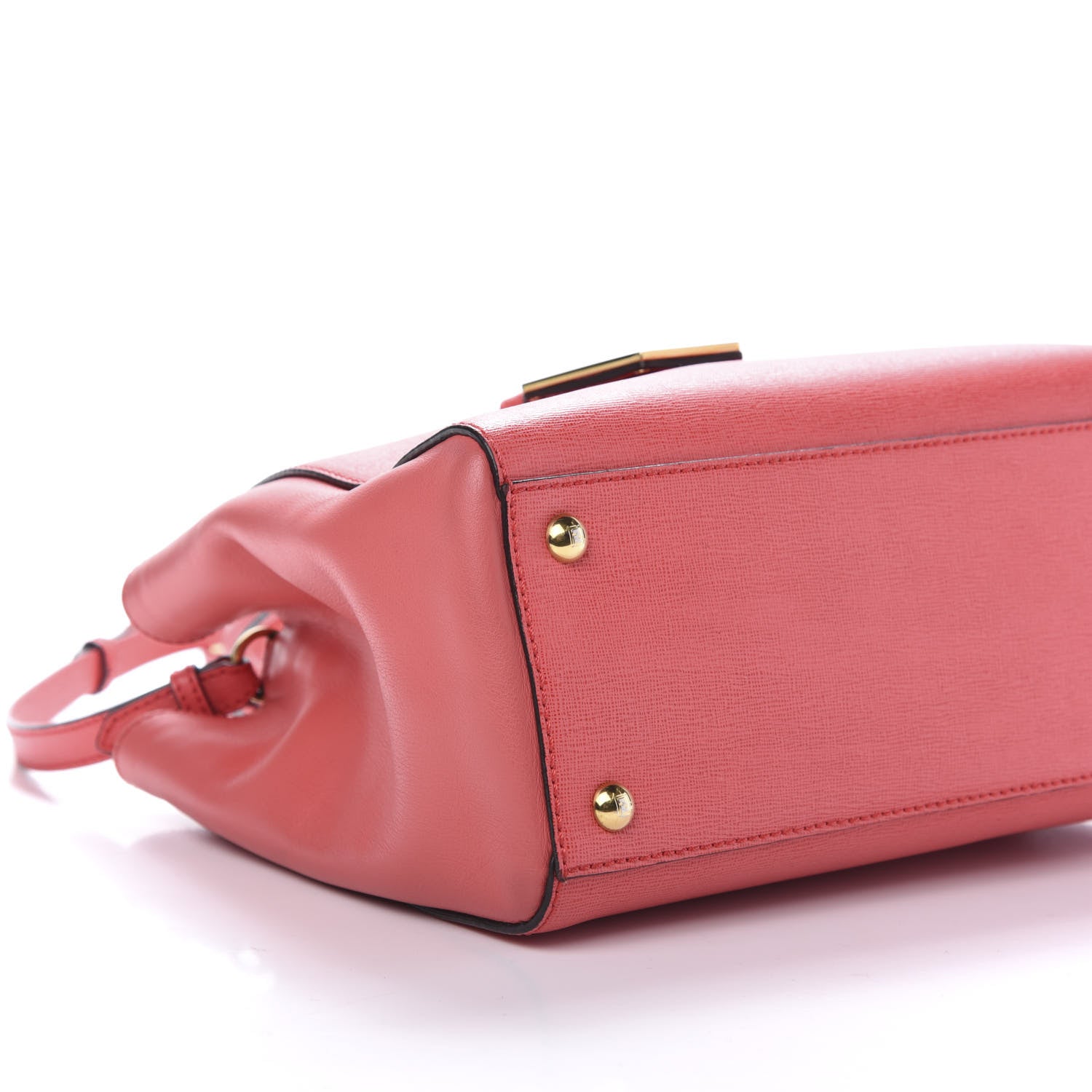 Fendi Vitello Elite Flamingo Petite 2Jours Tote Rosa Exstasy 5 of 15
