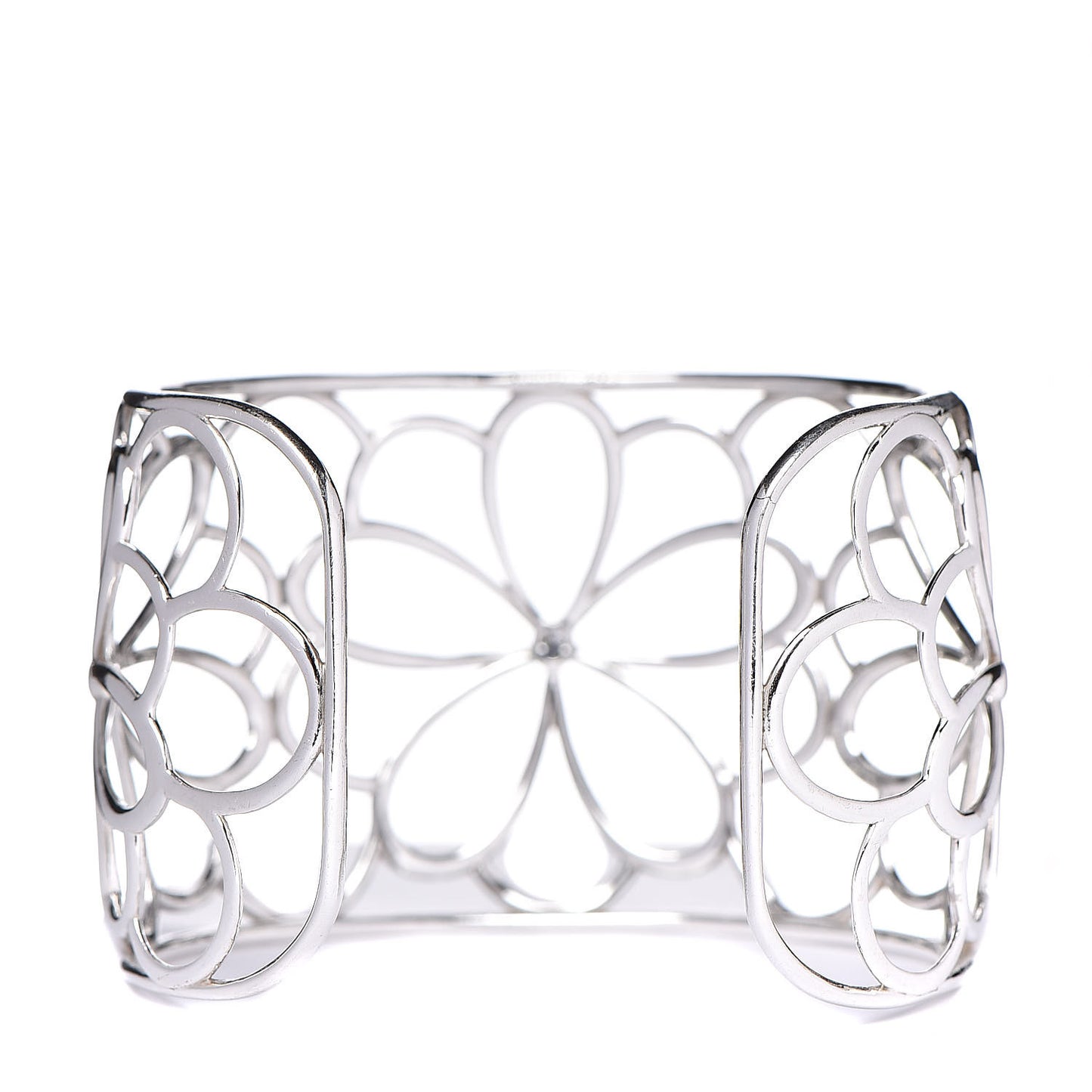 Sterling Silver Diamond Garden Cuff Bracelet