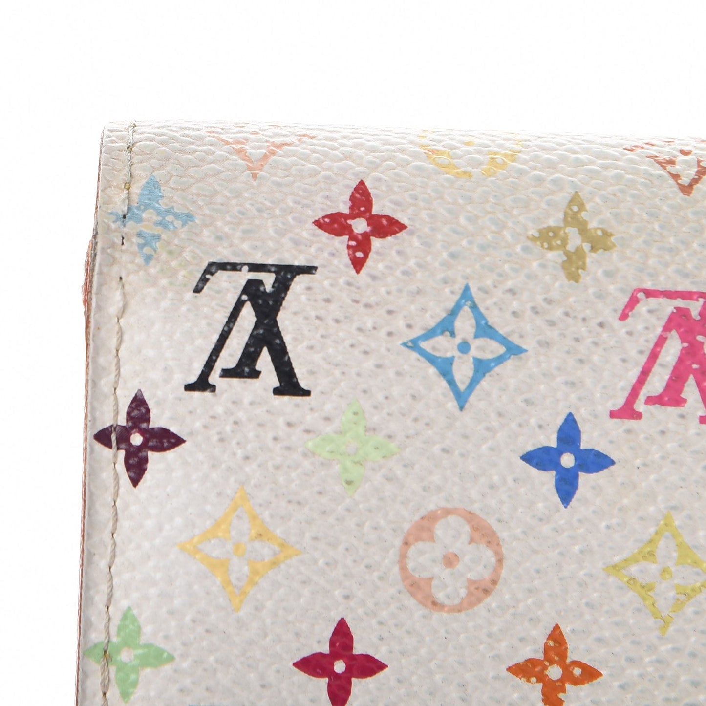 Monogram Multicolor Sarah Wallet White