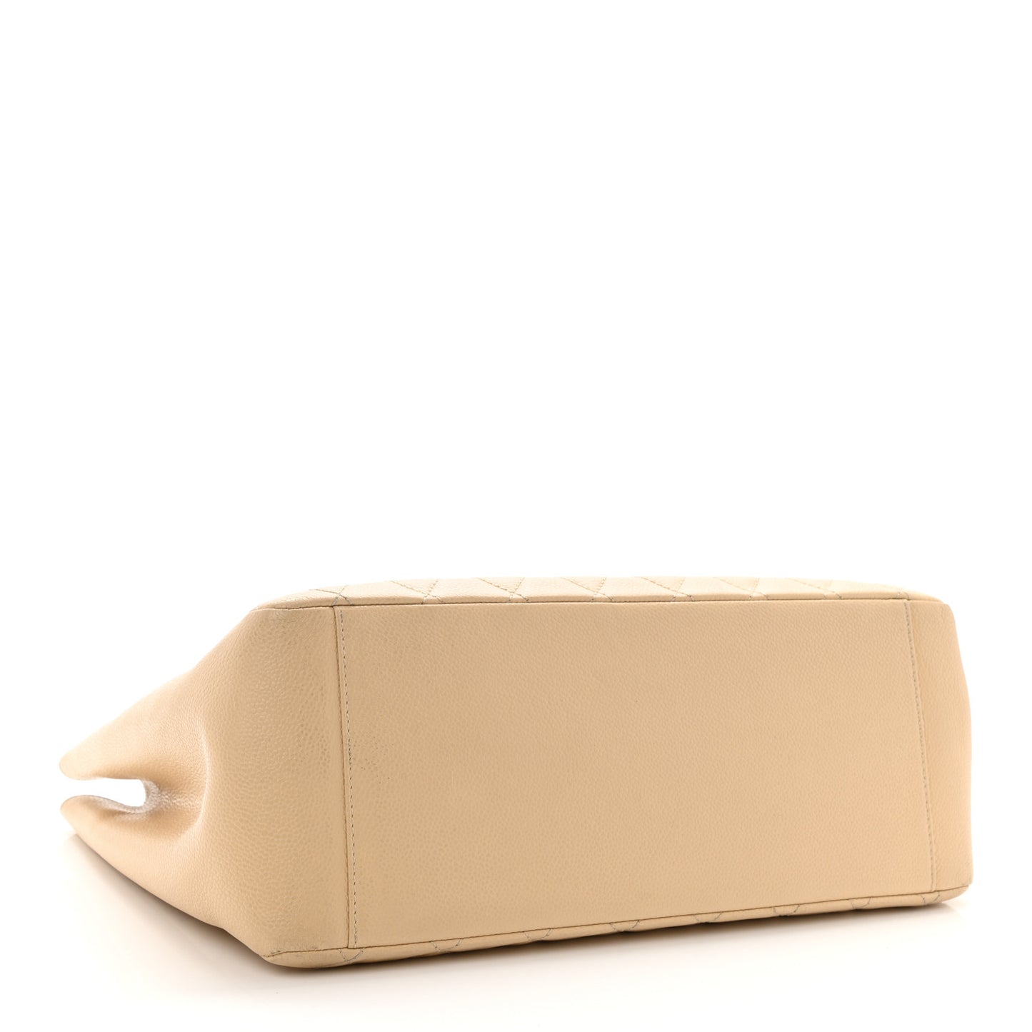 Caviar Quilted Grand Shopping Tote GST Beige Clair