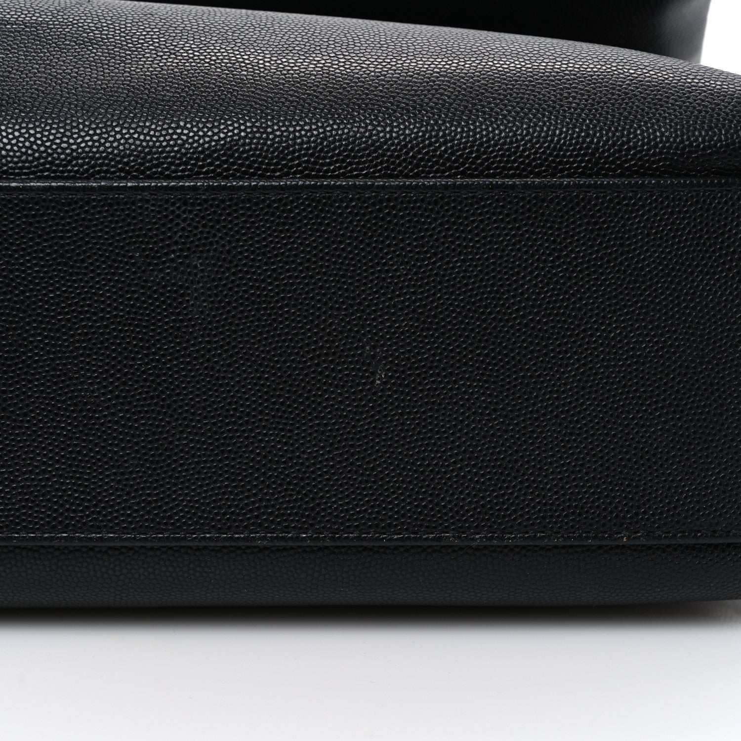 Saint Laurent Grain De Poudre Medium West Hollywood Monogram Fold-Over Black 15 of 17