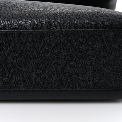Saint Laurent Grain De Poudre Medium West Hollywood Monogram Fold-Over Black 15 of 17