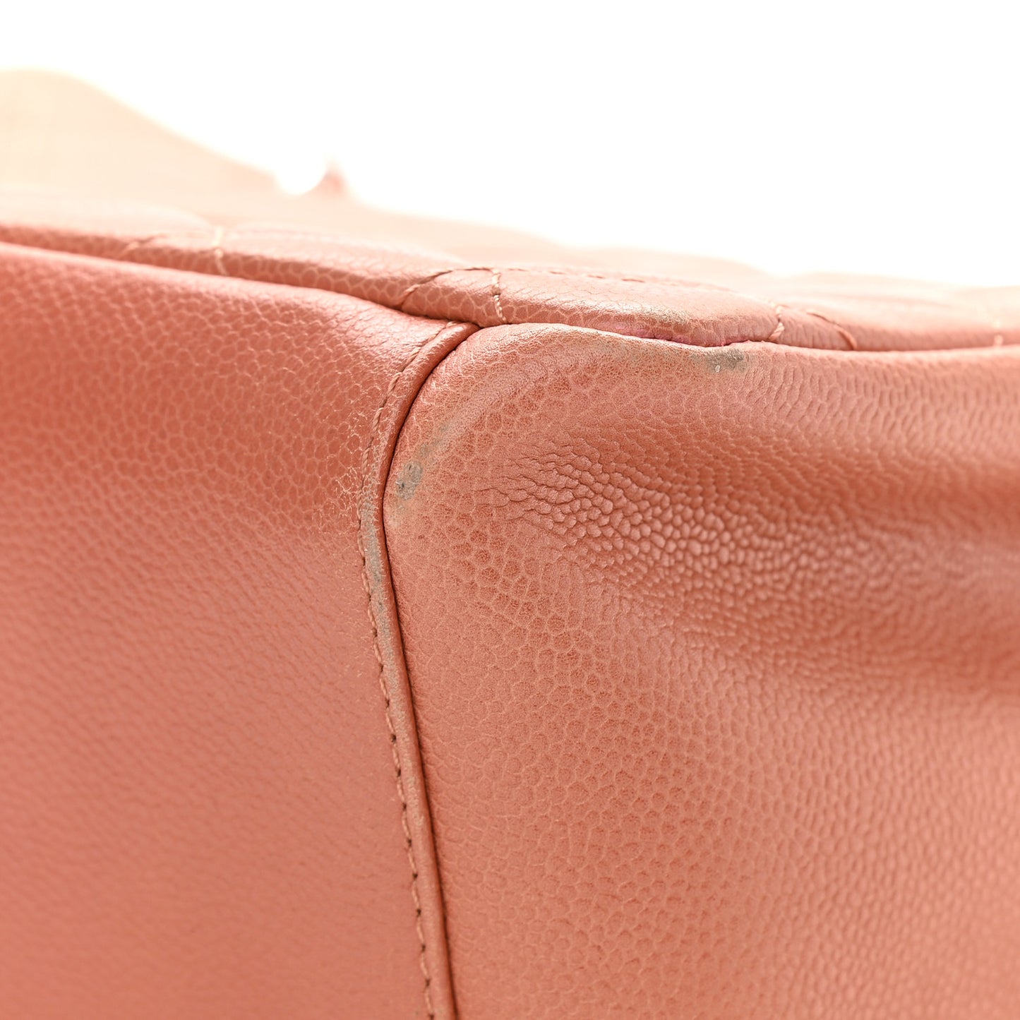 Caviar Quilted Grand Shopping Tote GST Brown