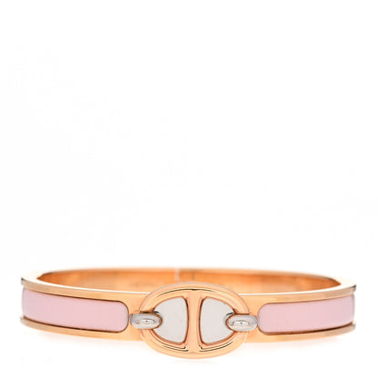Hermes Enamel Mini Clic Chaine d'Ancre Bracelet PM Rose Candeur 1 of 6