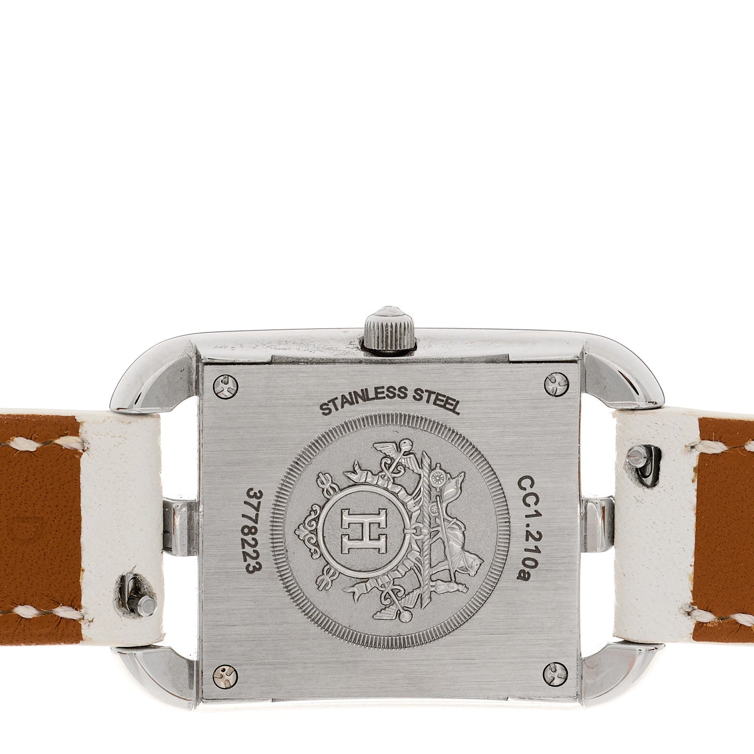 Hermes Stainless Steel Epsom 23mm Cape Cod Double Tour Quartz Watch Blanc 4 of 5