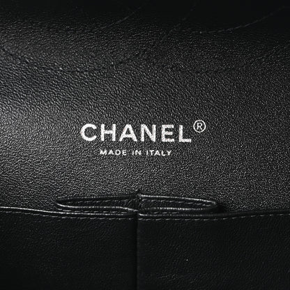 Chanel Patent Chevron Quilted Jumbo Double Flap Black 6 of 10