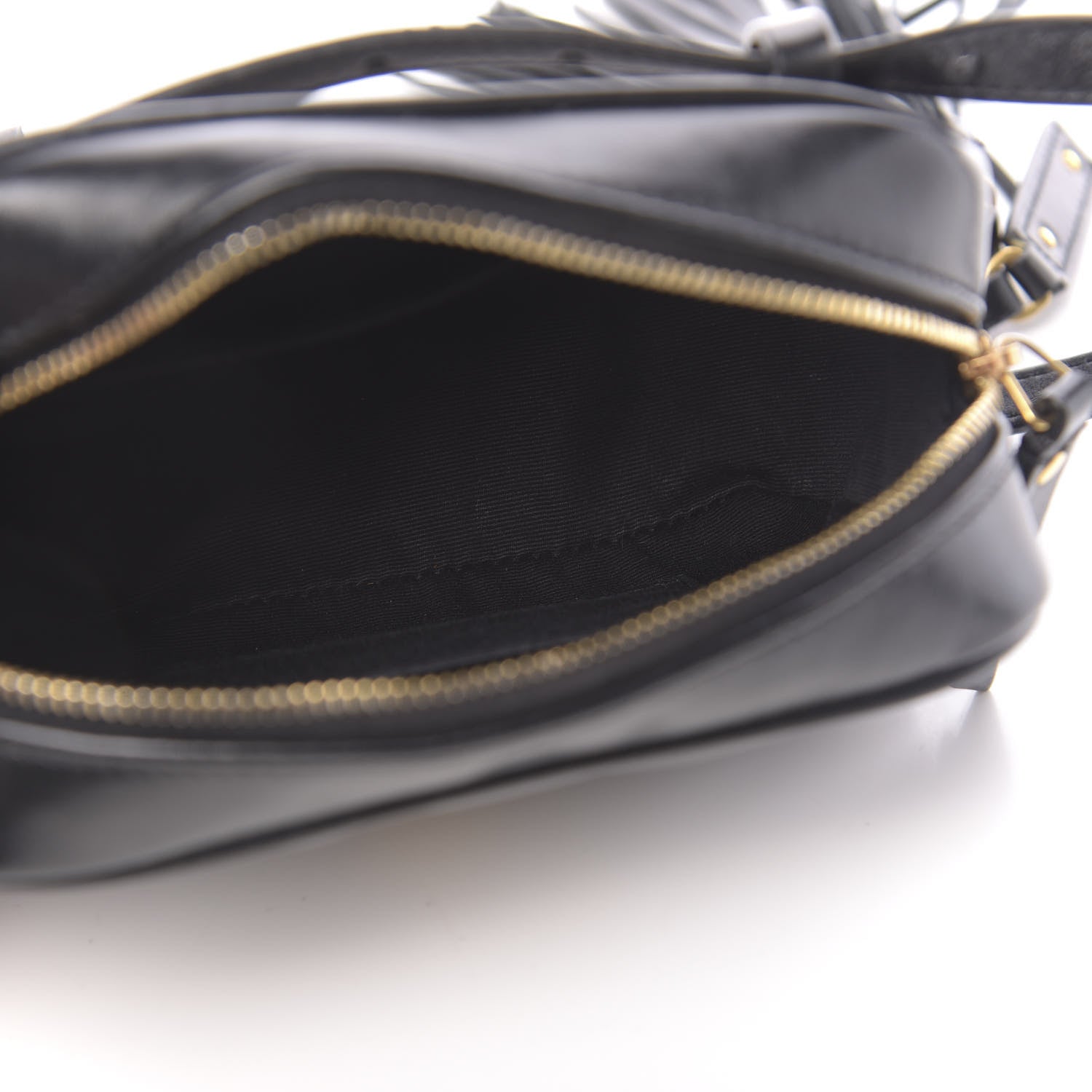 Saint Laurent Calfskin Matelasse Monogram Lou Belt Bag Black 5 of 9