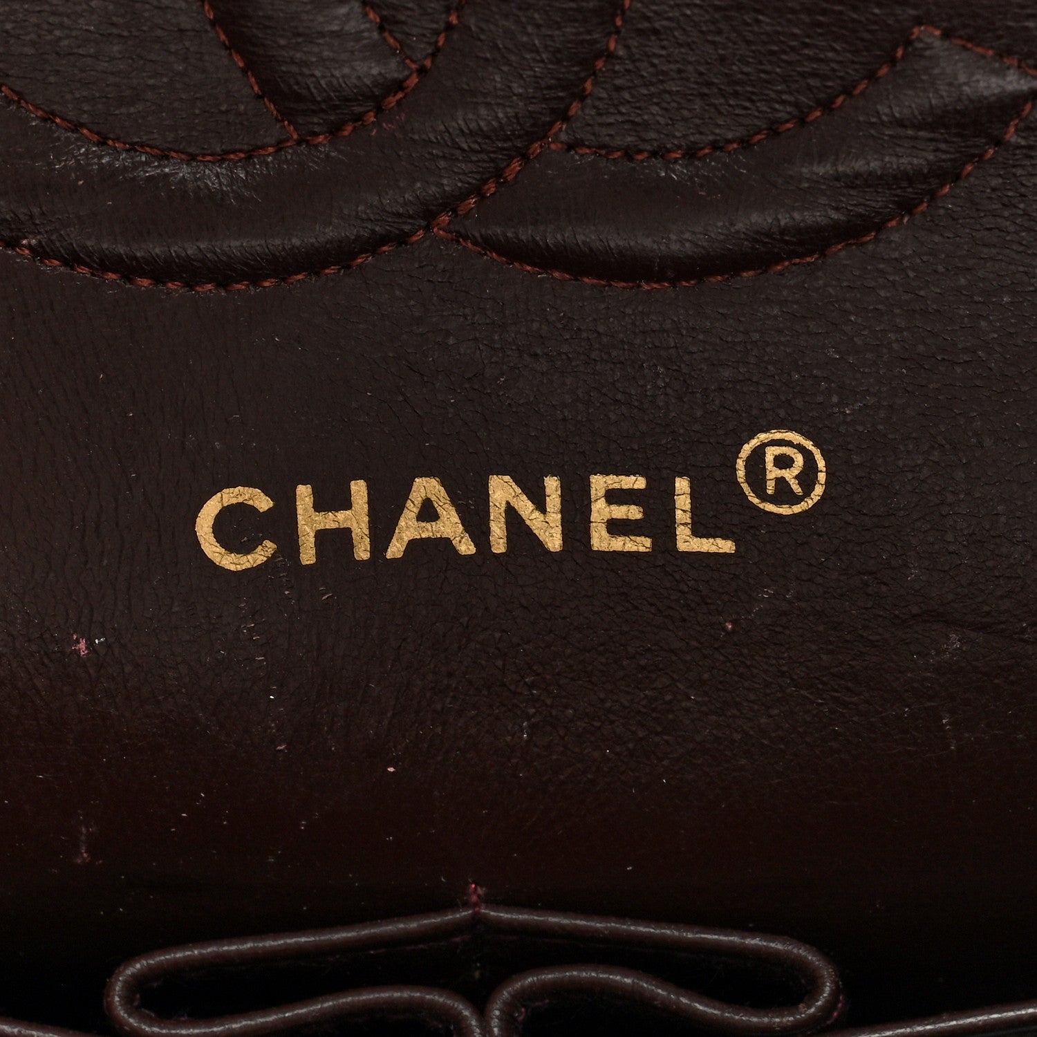 Chanel Lambskin Quilted Medium Double Flap Dark Brown 6 of 10