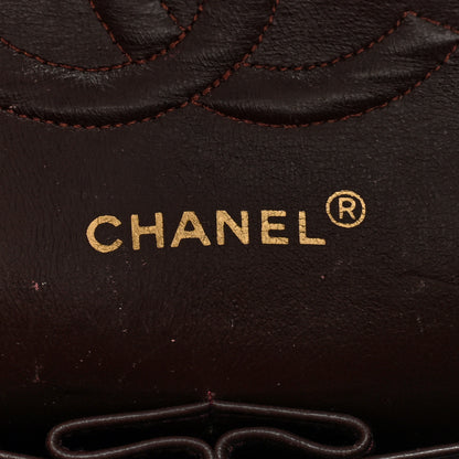 Chanel Lambskin Quilted Medium Double Flap Dark Brown 6 of 10