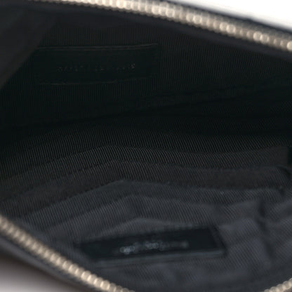 Saint Laurent Calfskin Matelasse Chevron Monogram A5 Wristlet Black 5 of 10