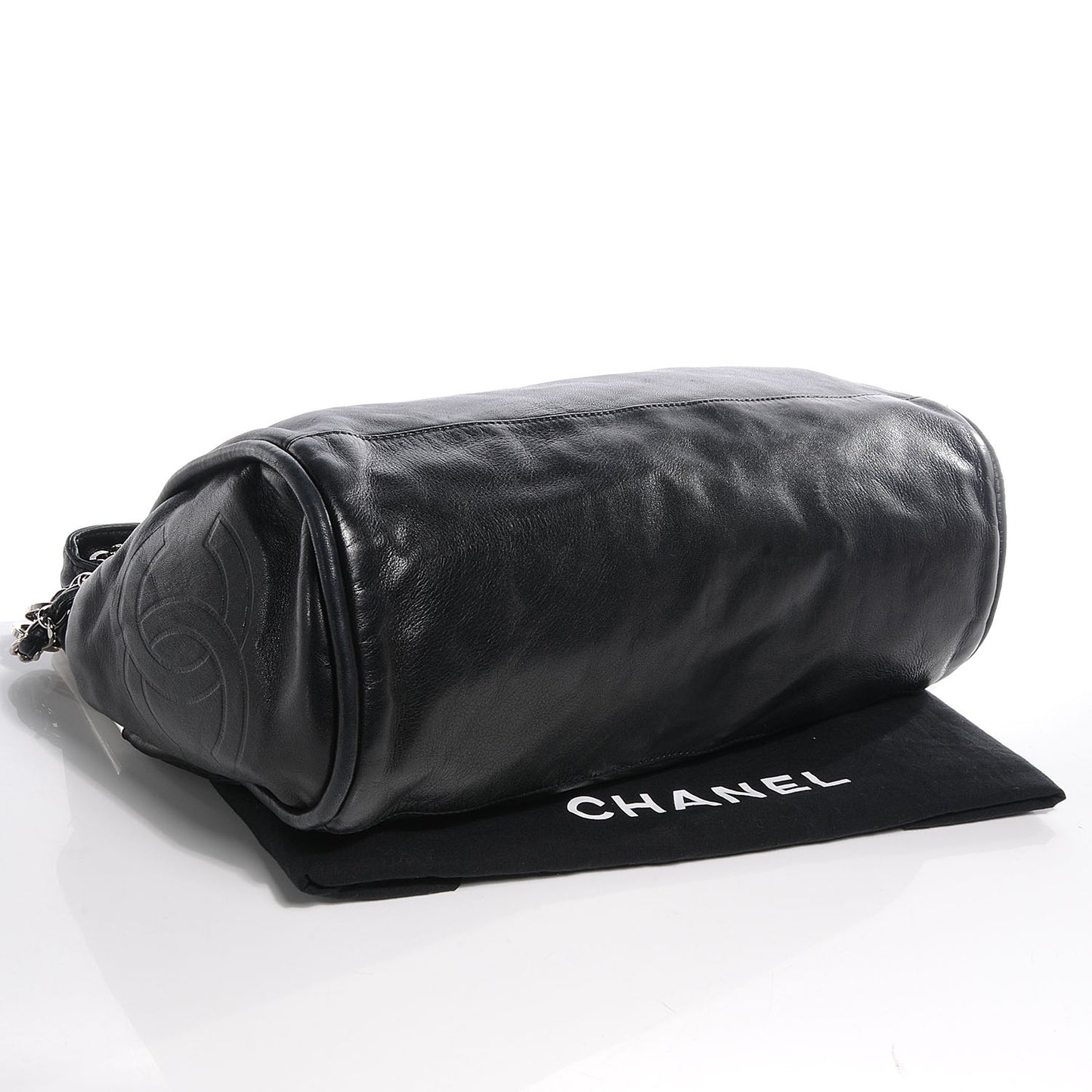 Lambskin Large Ultimate Soft Shoulder Bag Black