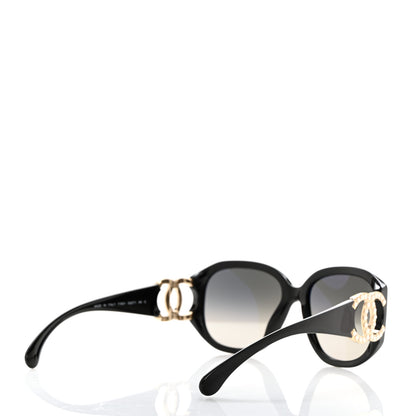 Chanel Acetate Pearl CC Square Sunglasses 71501-A Black 4 of 8