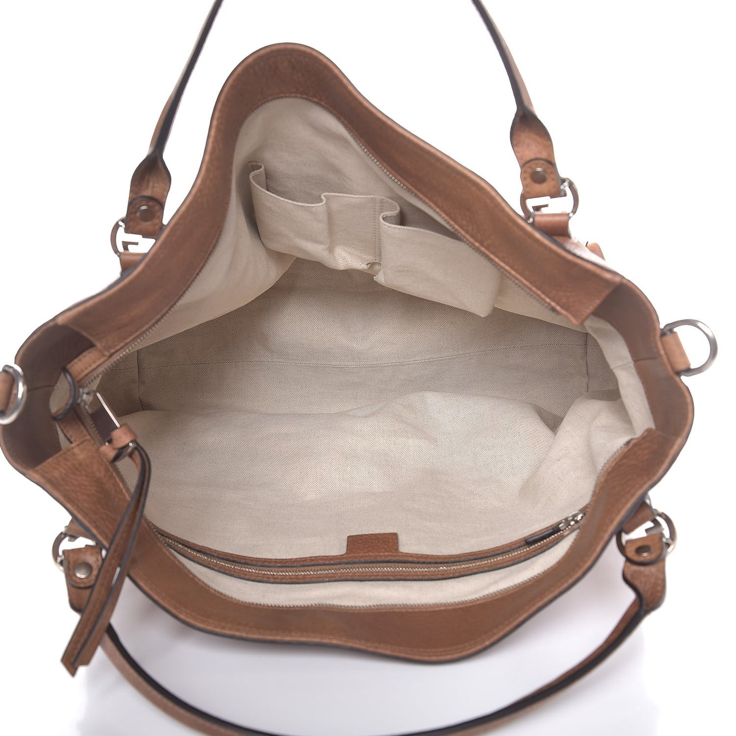 Pebbled Calfskin Large Miss GG Top Handle Bag Light Cuir