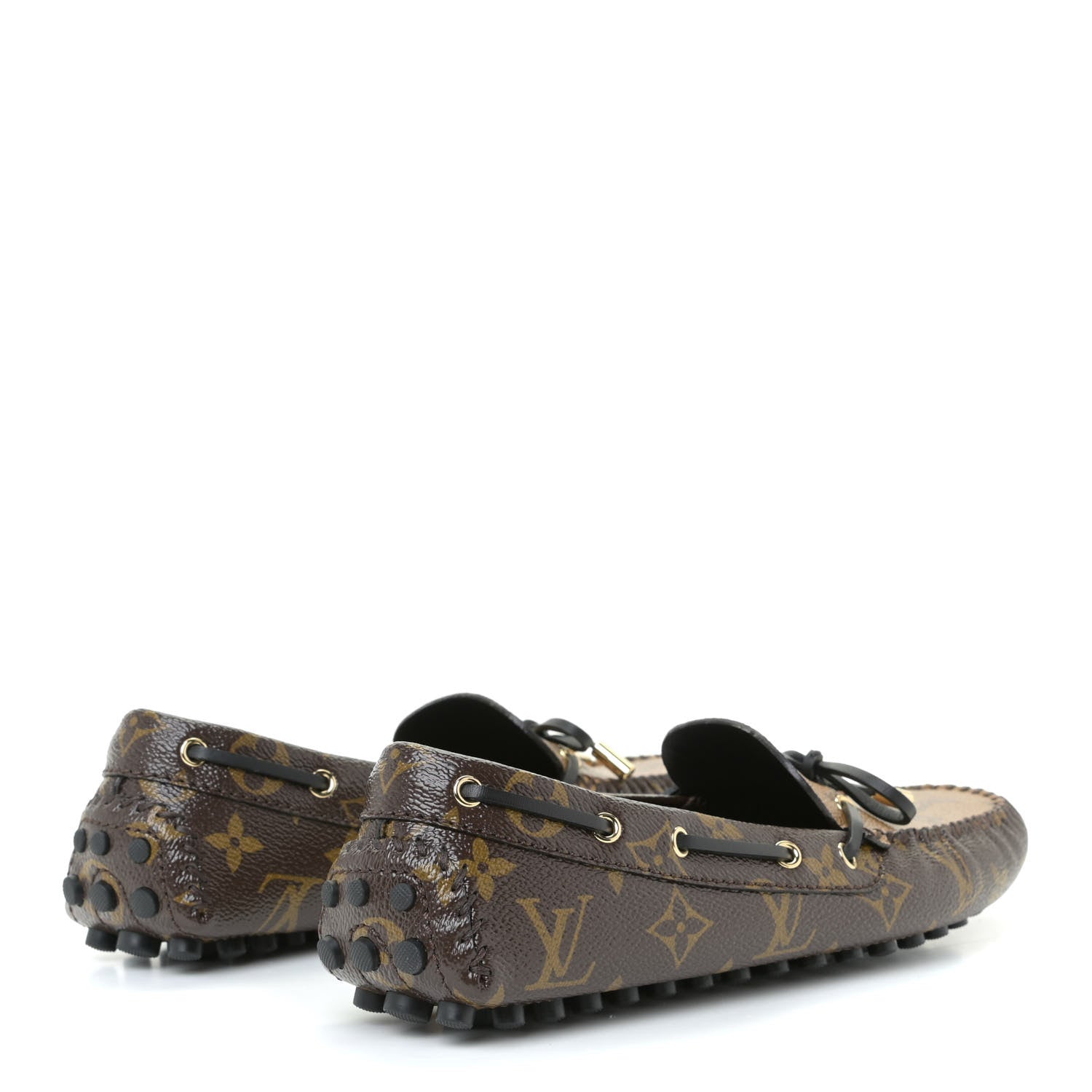 Louis Vuitton Patent Reverse Monogram Gloria Loafers 39 3 of 12