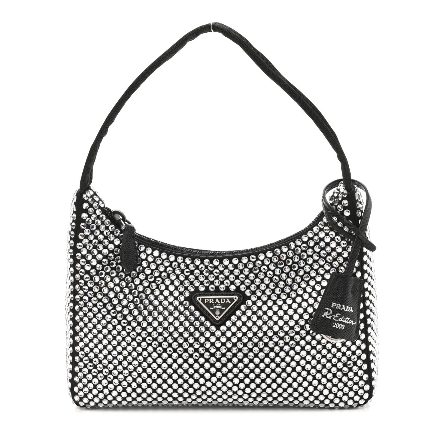 Satin Crystal Mini Re-Edition 2000 Bag Cristal