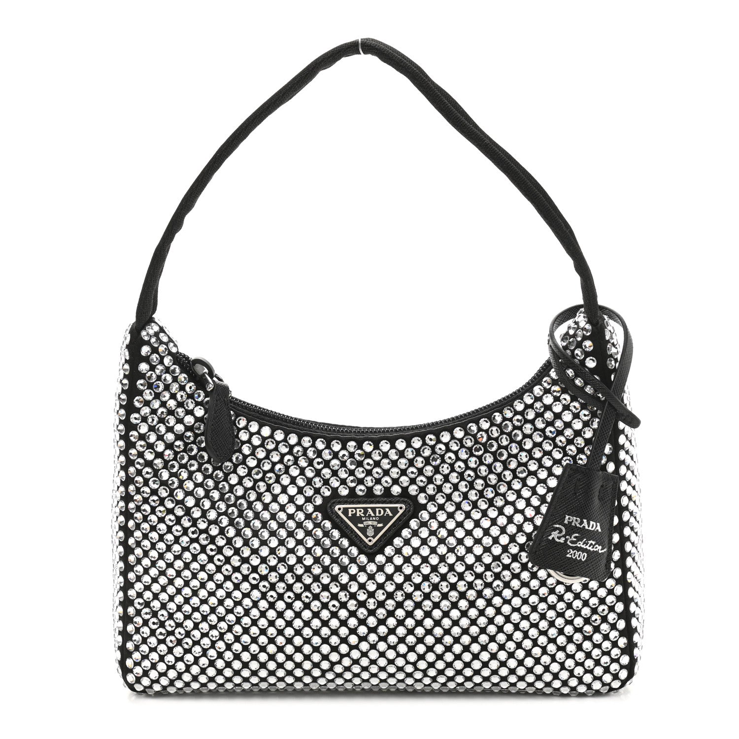 Prada Satin Crystal Mini Re-Edition 2000 Bag Cristal 1 of 11