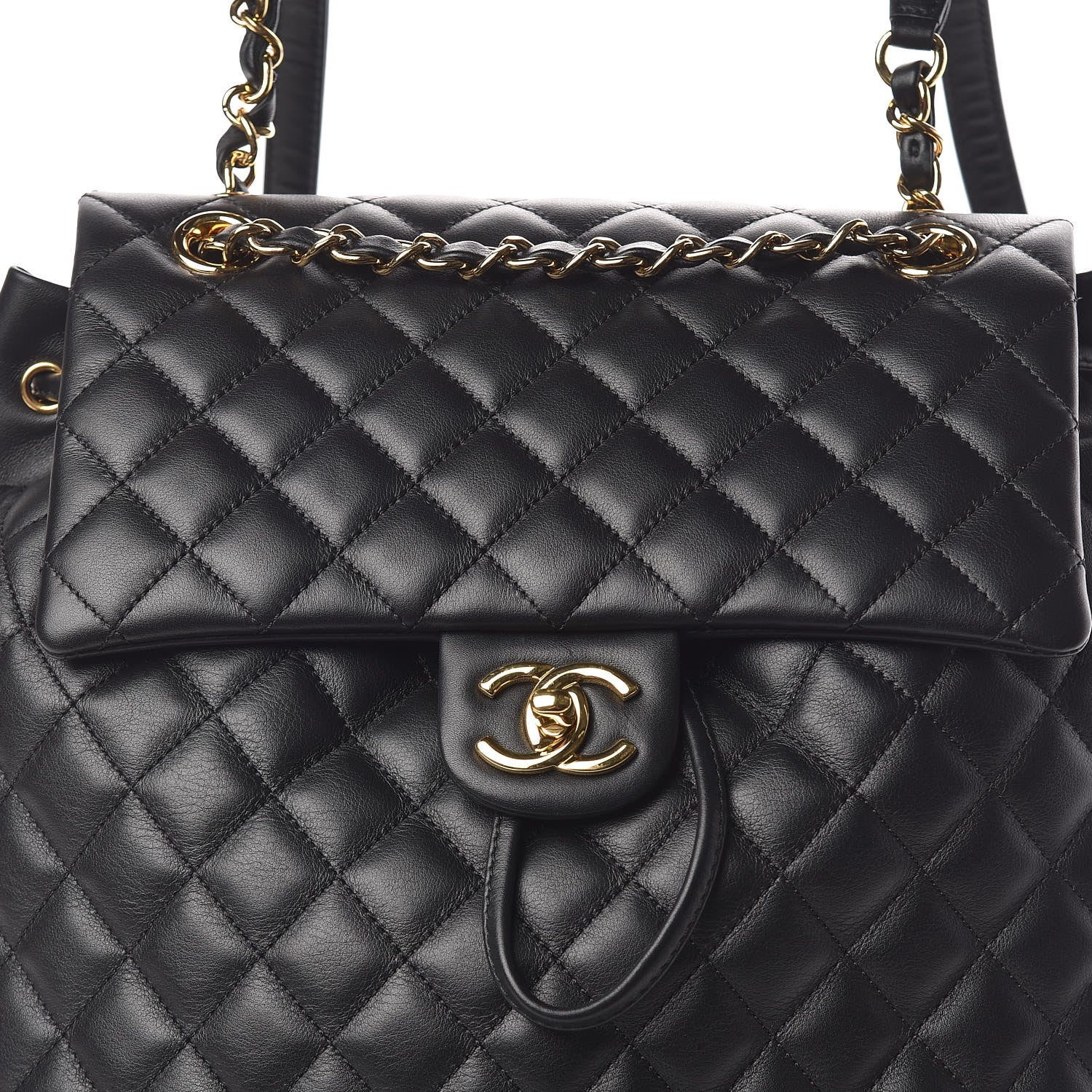 Chanel Calfskin Quilted Large Urban Spirit Backpack Black 11 of 12