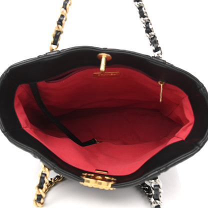 Chanel Lambskin Quilted Chanel 19 Shopping Bag Black 5 of 10