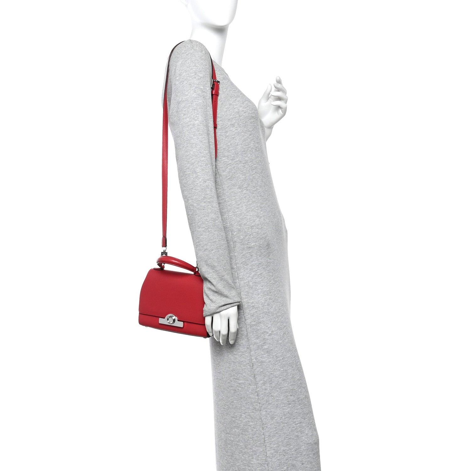 Moynat Taurillon Blush Rejane BB Red 2 of 9