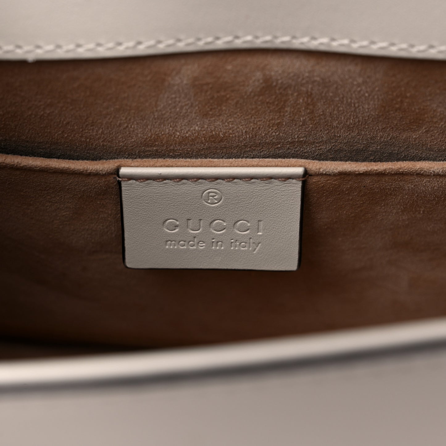 Calfskin Embroidered Mini Sylvie Top Handle Bag White